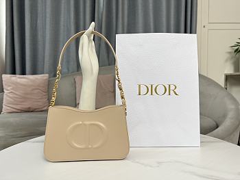 Fortok Dior CD Signature Hobo Mini Bag Beige 23.5x14.5x6cm