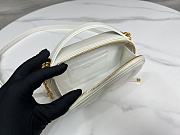 Fortok Dior CD Signature Oval Camera Bag White 18x6x11cm - 6