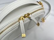 Fortok Dior CD Signature Oval Camera Bag White 18x6x11cm - 4