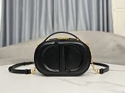 Fortok Dior CD Signature Oval Camera Bag Black 18x6x11cm - 1