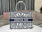 Fortok Dior Book Tote Large Blue Multicolor Rêve d'Infini Embroidery 36x27.5x16.5cm - 1