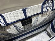 Fortok Dior Book Tote Large Blue Multicolor Rêve d'Infini Embroidery 36x27.5x16.5cm - 2