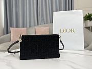 Fortok Dior Dream Embroidered Bead Tube Black Bag 26×16cm - 1
