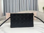 Fortok Dior Dream Embroidered Bead Tube Black Bag 26×16cm - 5