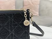 Fortok Dior Dream Embroidered Bead Tube Black Bag 26×16cm - 4