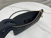 Fortok Dior Dream Embroidered Bead Tube Black Bag 26×16cm - 3