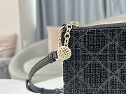 Fortok Dior Dream Embroidered Bead Tube Black Bag 26×16cm - 2