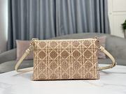 Fortok Dior Dream Embroidered Bead Tube Beige Bag 26×16cm - 5