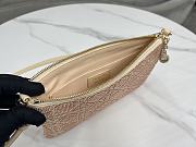 Fortok Dior Dream Embroidered Bead Tube Beige Bag 26×16cm - 4