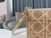 Fortok Dior Dream Embroidered Bead Tube Beige Bag 26×16cm - 2
