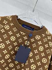 Fortok Louis Vuitton Presbyopic Pullover Sweater Brown - 4