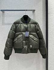 Fortok Louis Vuitton Padded Nylon Bomber Jacket Green Khaki - 1