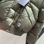 Fortok Louis Vuitton Padded Nylon Bomber Jacket Green Khaki - 5