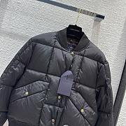 Fortok Louis Vuitton Padded Nylon Bomber Jacket Black - 5