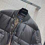 Fortok Louis Vuitton Padded Nylon Bomber Jacket Black - 3