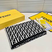 Fortok Fendi FF Element Scarf Black and Grey 32x200cm - 5