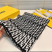 Fortok Fendi FF Element Scarf Black and Grey 32x200cm - 3