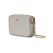 Fortok Gucci Marmont Mini Shoulder Bag Grey Leather 772759 18.5x11x4cm - 2