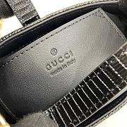 Fortok Gucci Jackie 1961 GG Crystal Mini Bag Black 675799 13x19x3cm - 3