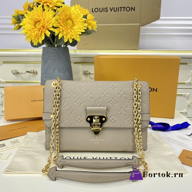 Fortok Louis Vuitton Vavin PM Monogram Empreinte Dune Grey M44929 25x9.5x18cm - 1