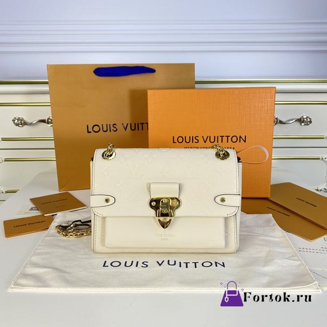 Louis Vuitton Vavin BB Monogram Empreinte Leather Bag in Cream M44553 20.5x15x8cm - 1