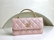 Fortok Chanel 24C Handle Kelly Bag Pink AP3703 17cm - 1