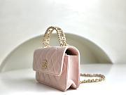 Fortok Chanel 24C Handle Kelly Bag Pink AP3703 17cm - 5