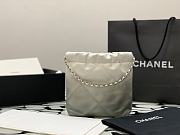 Fortok Chanel 22 Handbag Black & Silver 35cm - 6