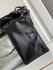 Fortok Chanel 22 Handbag Black & Silver 35cm - 5