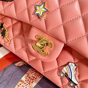 Fortok Chanel 24C Classic Badge Bag Pink AS01116 20cm - 2