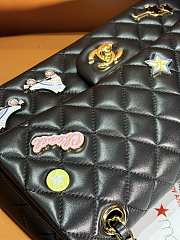 Fortok Chanel 24C Classic Badge Bag Black AS01116 20cm - 4