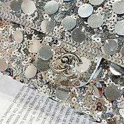 Fortok Chanel 23C Sequin Flap Bag Silver 20cm - 6