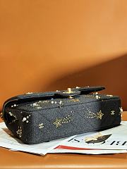 Fortok Chanel 24C Bag Black Embroidered Tweed, Strass, Glass Pearls & Gold-Tone Metal 15.5x25.5x6.5cm - 6