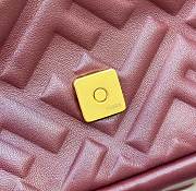 Fortok Fendi Baguette Burgundy Leather Bag 27×5×13cm  - 3