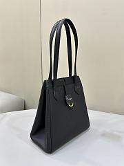 Fortok Fendi Origami Large Black Leather Bag 27x15x27cm - 5