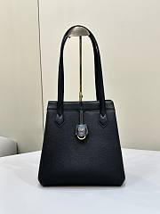 Fortok Fendi Origami Large Black Leather Bag 27x15x27cm - 4