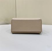 Fortok Fendi Origami Large Beige Leather Bag 27x15x27cm - 5
