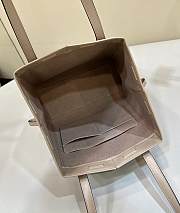Fortok Fendi Origami Large Beige Leather Bag 27x15x27cm - 3