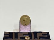 Fortok Fendi Brown and Pink Forever Card Holder 10x6cm - 2