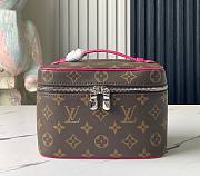 Fortok Louis Vuitton Nice Mini Toiletry Pouch Pink M44495 20x13.5x12cm - 1