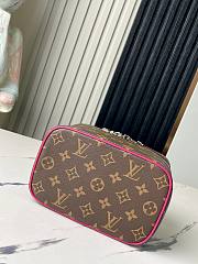 Fortok Louis Vuitton Nice Mini Toiletry Pouch Pink M44495 20x13.5x12cm - 4