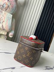 Fortok Louis Vuitton Nice Mini Toiletry Pouch Red M44495 20x13.5x12cm - 3