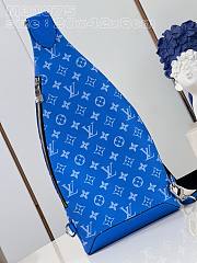 Fortok Louis Vuitton Duo Crossbody Bag Blue M31075 20x42x6cm - 5