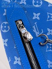 Fortok Louis Vuitton Duo Crossbody Bag Blue M31075 20x42x6cm - 4