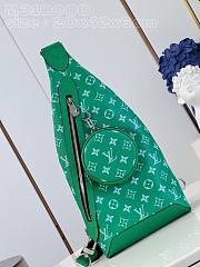 Fortok Louis Vuitton Duo Crossbody Bag Green M31000 20x42x6cm - 1