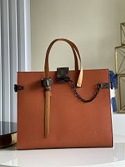 Fortok Louis Vuitton Leather Shopping Tote Bag Brown M30725 41x34x19cm - 1