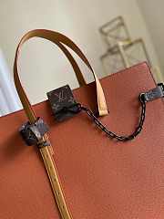 Fortok Louis Vuitton Leather Shopping Tote Bag Brown M30725 41x34x19cm - 6