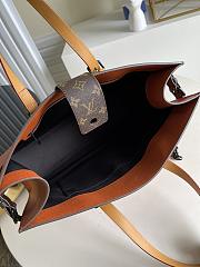 Fortok Louis Vuitton Leather Shopping Tote Bag Brown M30725 41x34x19cm - 3