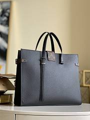 Fortok Louis Vuitton Leather Shopping Tote Bag Black M30725 41x34x19cm - 1