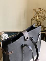 Fortok Louis Vuitton Leather Shopping Tote Bag Black M30725 41x34x19cm - 6
